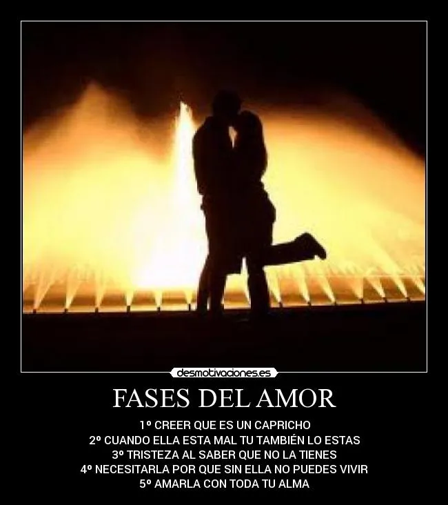 FASES DEL AMOR | Desmotivaciones