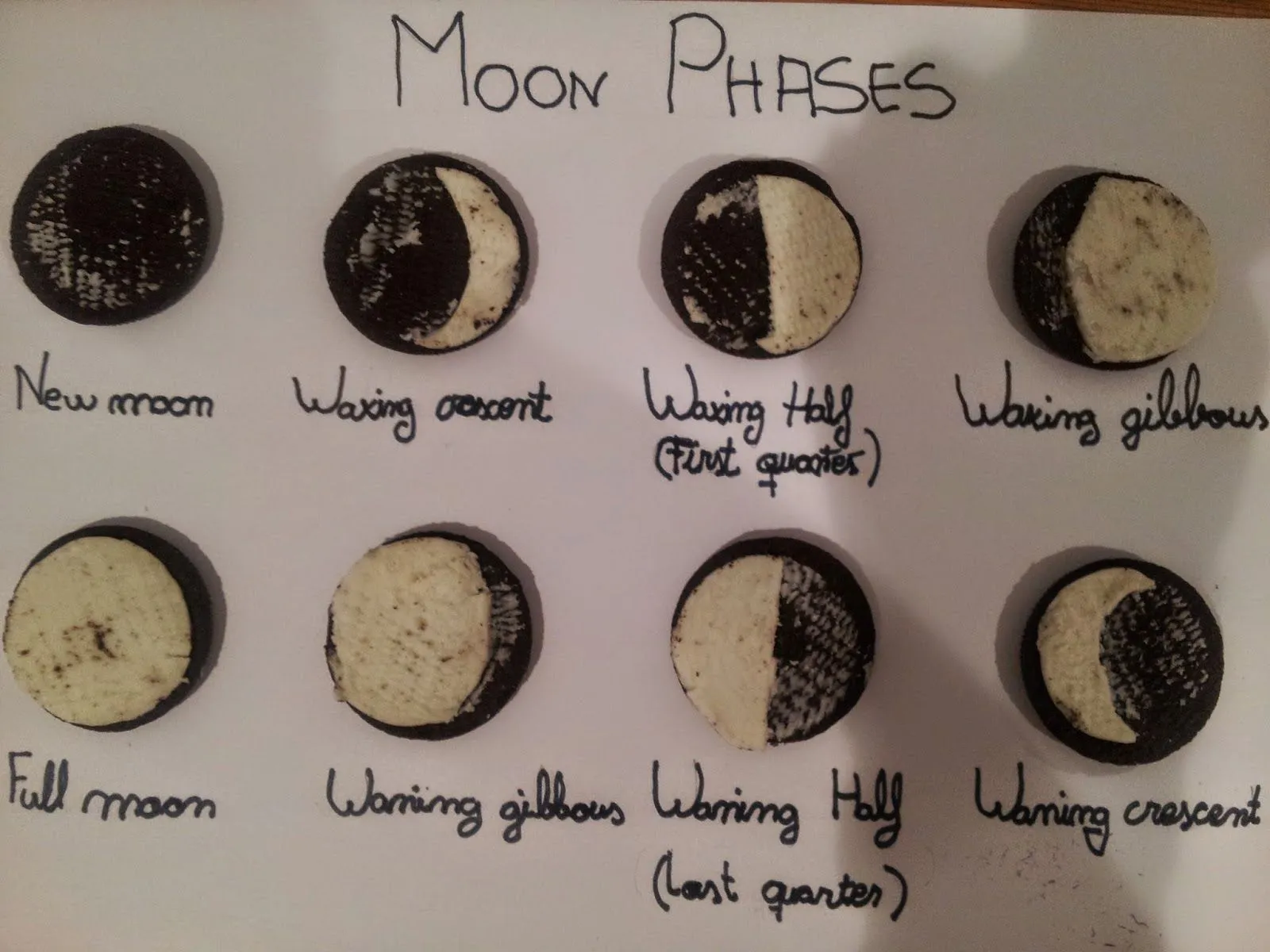 Fases luna galletas oreo (4) – Imagenes Educativas