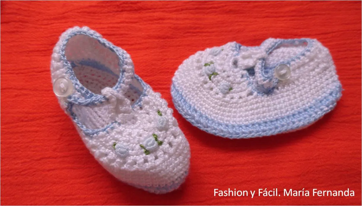 Fashion y Fácil DIY: Escarpines de crochet para bebe (Baby ...