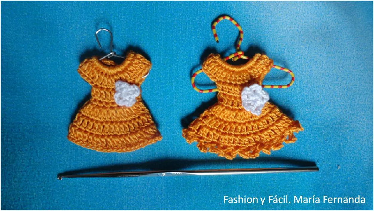 Fashion y Fácil DIY: Minivestidos de crochet. Vestidos miniatura ...