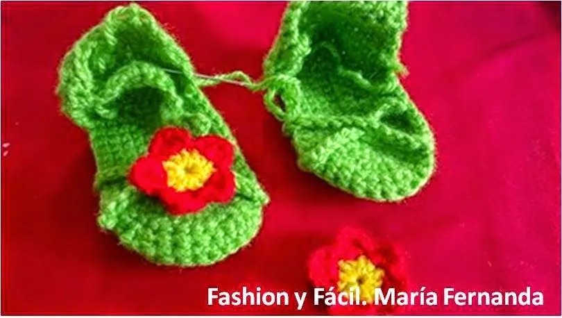 Fashion y Fácil DIY: Cómo tejer unos zapatitos-sandalias para bebé ...