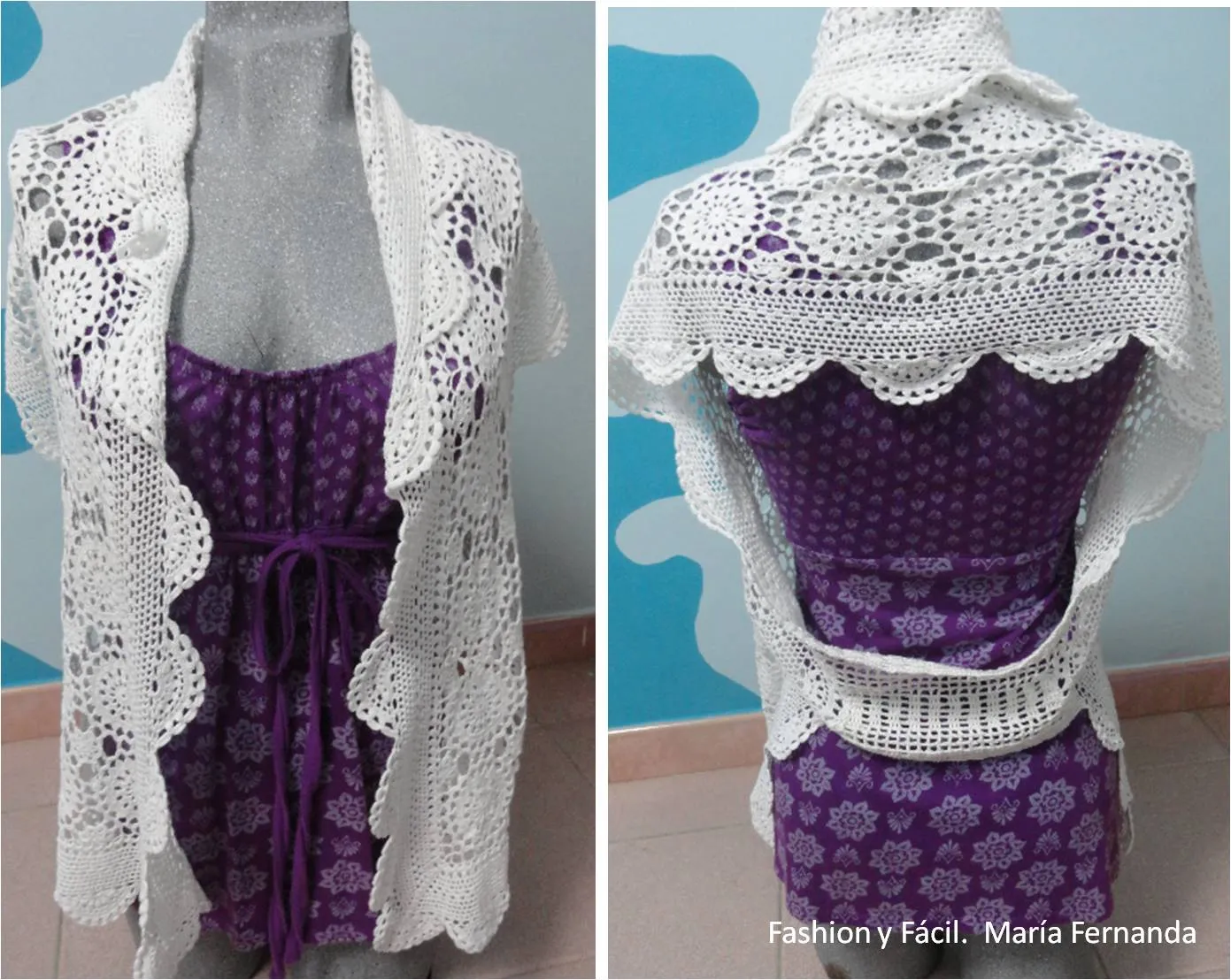 Fashion y Fácil DIY: Tendencia crochet. Cómo hacer un chaleco con ...