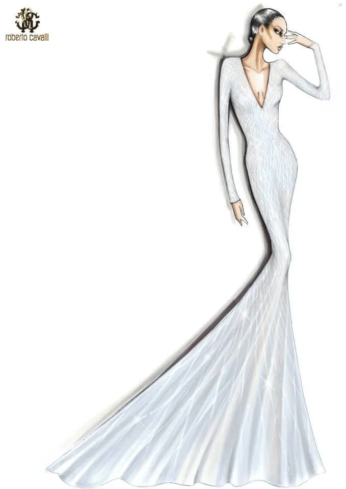 Fashion Sketch #bocetos #moda #vestidos | figurines | Pinterest