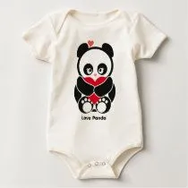 Fato de Panda® do amor Camisetas por CUTEbrandsAPPAREL