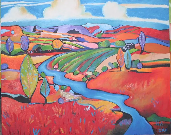 Paisaje Fauvista (óleo sobre lienzo) | Irene Sevilla