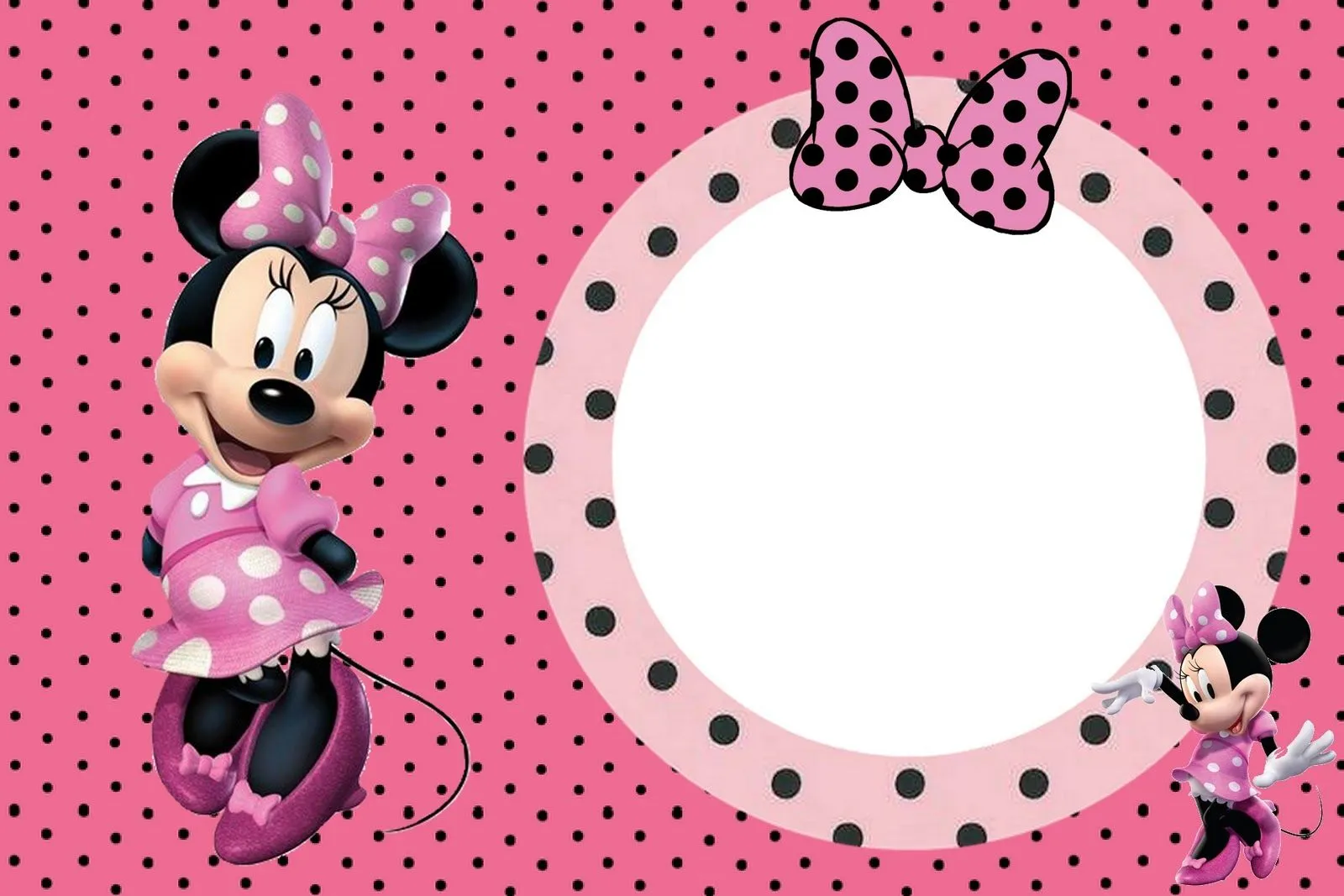 Fazendo a Minha Festa!: Minnie Rosa - Kit Completo com molduras para ...