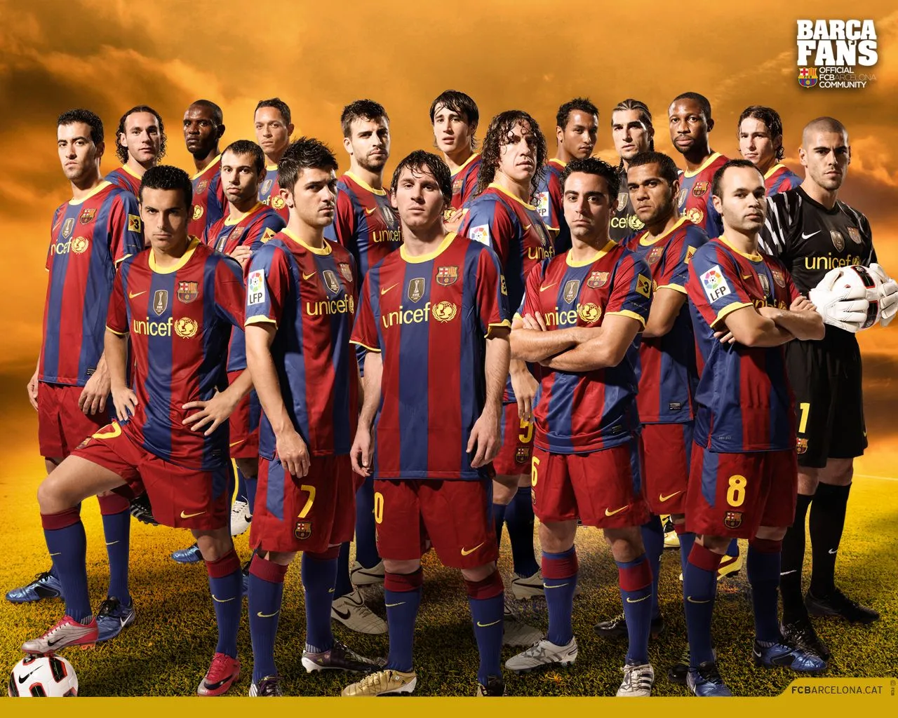 FC Barcelona 2011/2012 football Wallpaper free for download