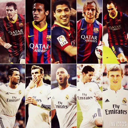 FC Barcelona vs Real Madrid, futuras ofensivas - INVICTOS