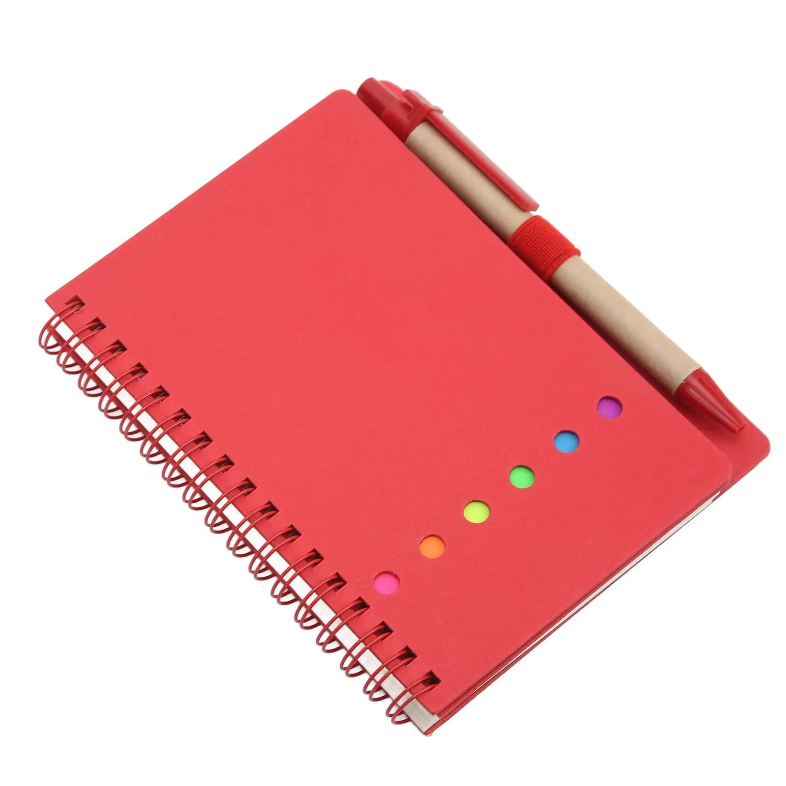 FECAMOS Cuaderno para Tomar Notas, Cuaderno Universitario con Bordes  Brillantes portátil con bolígrafo de inserción para papelería de Oficina  Comercial(Rojo) : Amazon.com.mx: Oficina y papelería