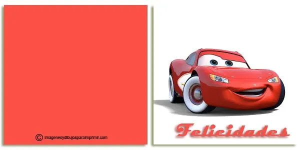 Felicitaciones de cars de disney para imprimir-Imagenes y dibujos ...