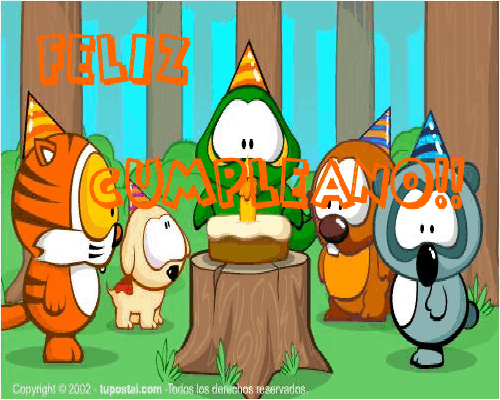 Felicitaciones de cumpleaños animadas | Frases de cumpleaños