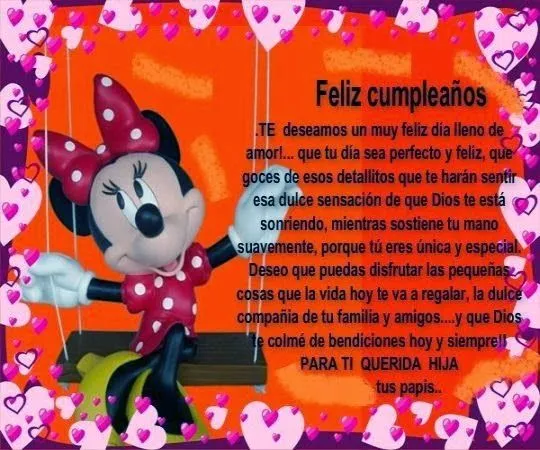 Felicitaciones de cumpleaños para una hija | Frases de cumpleaños