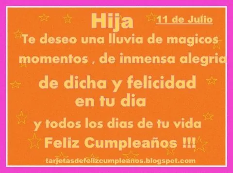 Tarjetas de cumpleaños hija para FaceBook - Imagui