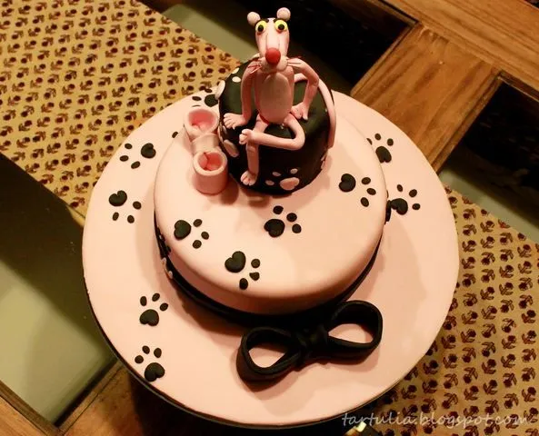 Dulce Tartulia: The Pink Panther Cake, un cumpleaños muy rosa