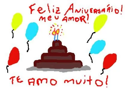 Feliz aniversário, meu amor!