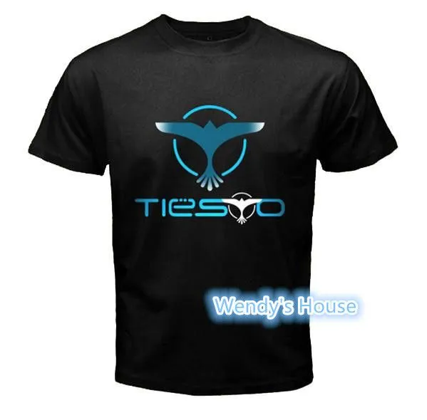 Feliz año nuevo DJ Tiesto Trance Music Logo sports T shirt hombres ...
