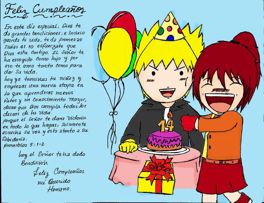 Feliz Cumple Hermanito by saske92 on DeviantArt