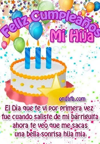 feliz cumple hija mia - Buscar con Google | mios | Pinterest ...