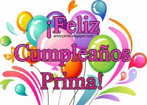 FELIZ CUMPLEAÑO PRIMO - Imagui