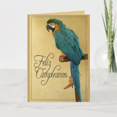 Feliz Cumpleanos Card from Zazzle.