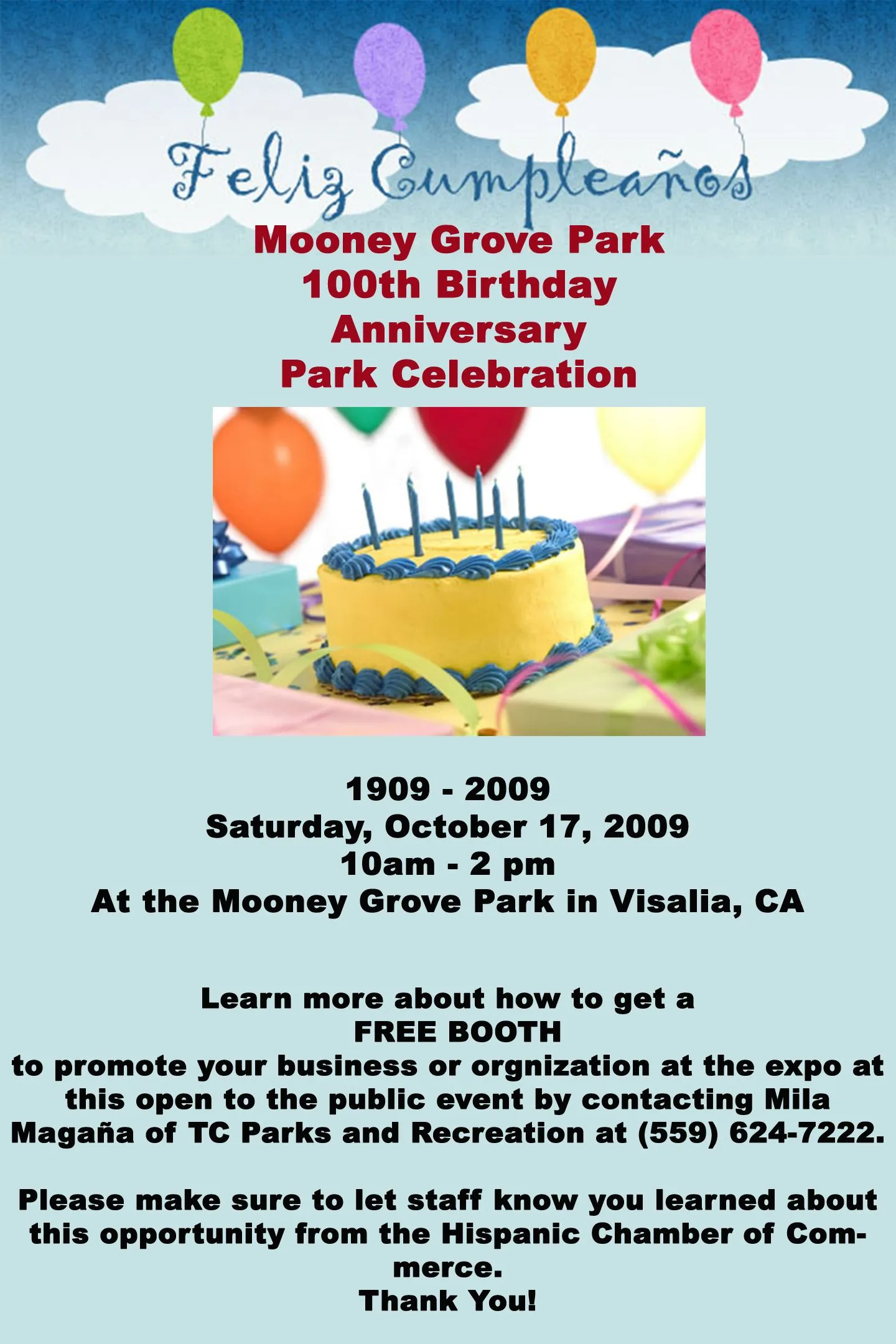 Feliz Cumpleaños Mooney Grove Park 100th Anniversary | Revista Rollo ...