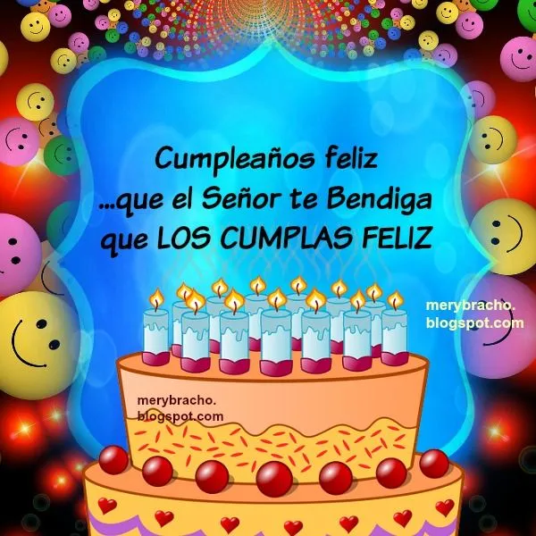 Feliz Cumpleaños te deseamos a ti. Tarjeta Cristiana | Entre ...