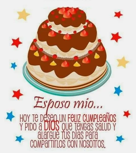 Feliz Cumpleaños Esposo Mio