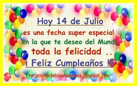 Feliz cumpleaños julio - Imagui