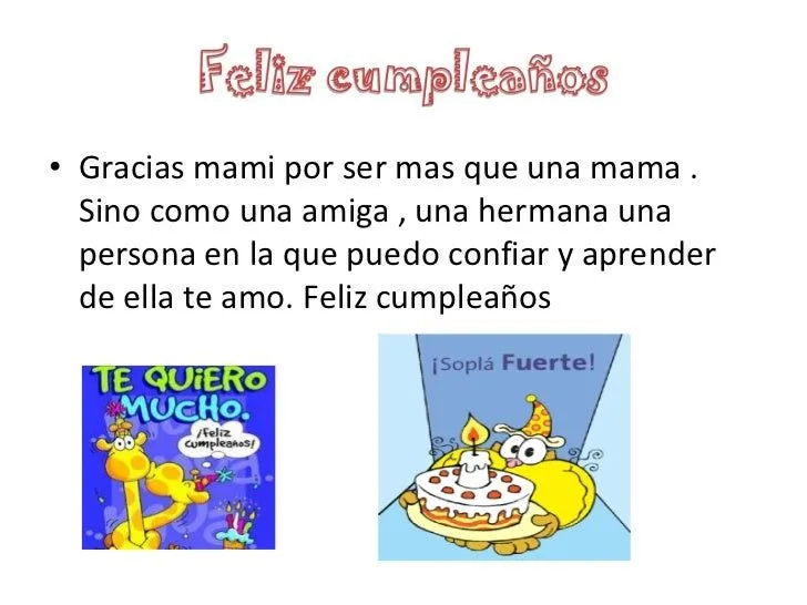 Feliz cumpleaños mamita linda