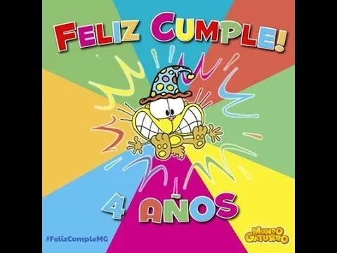 Feliz cumpleaños Mg 4 Años! - YouTube