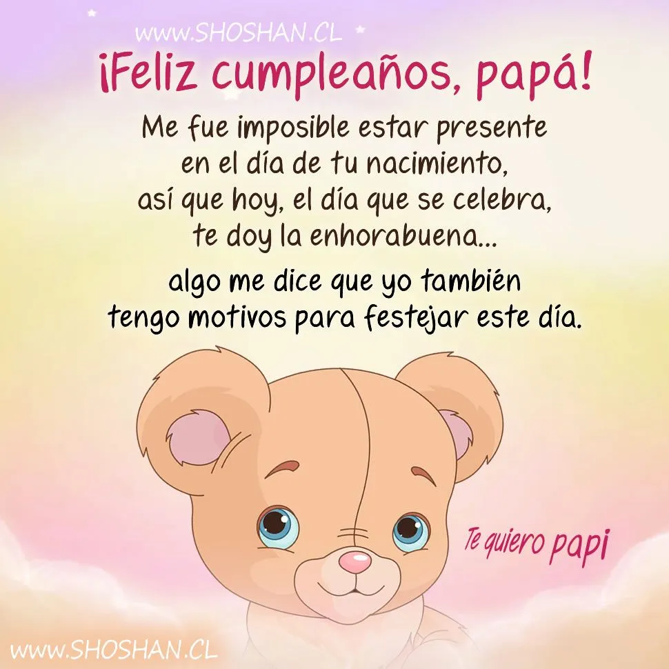 Feliz cumpleaños, papá!