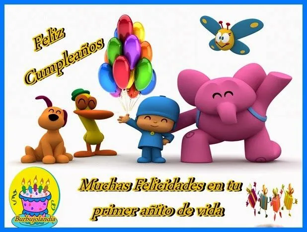 Feliz cumpleaños Pocoyo tarjeta - Imagui