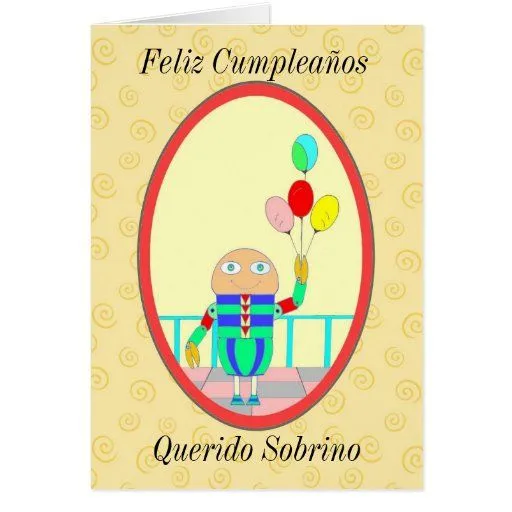 Feliz Cumpleaños Querido Sobrino II Cards | Zazzle