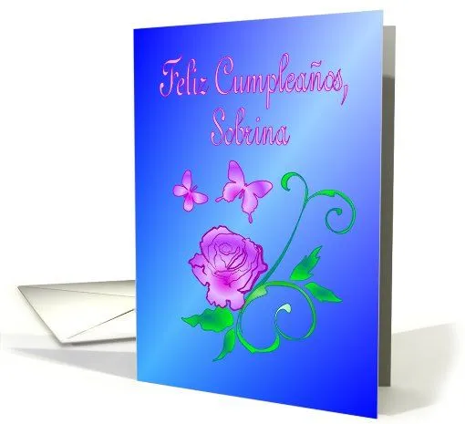 Feliz Cumpleanos - Sobrina card (