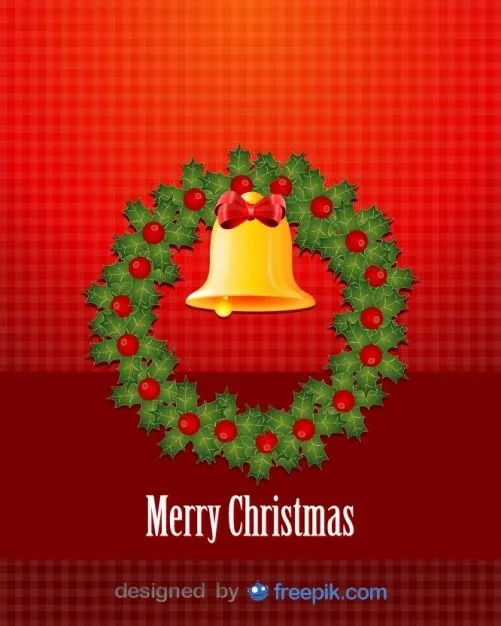 Feliz Navidad con un círculo decorativo navideño con una gran ...