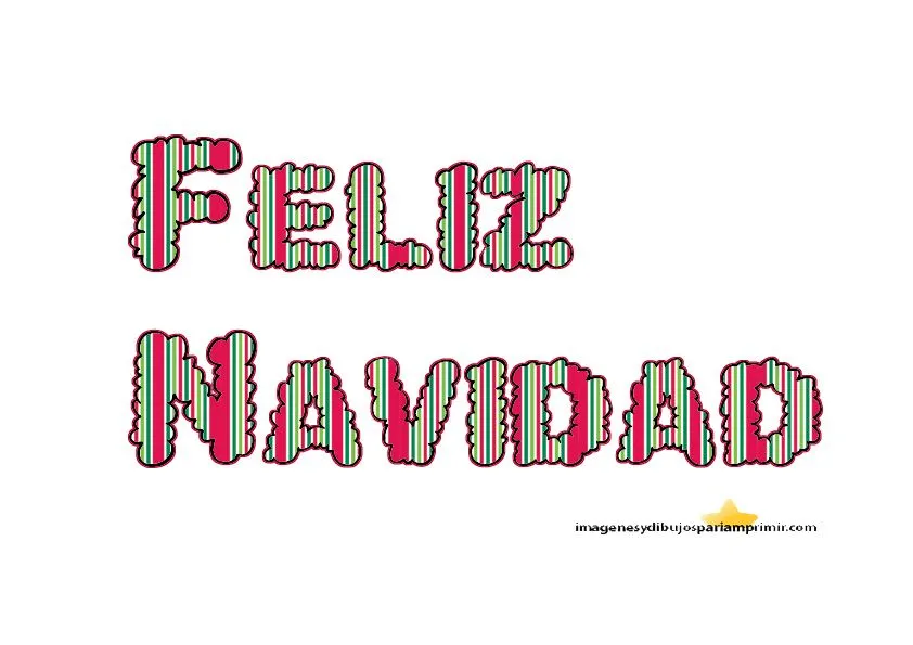 Feliz navidad para imprimir-Colorear dibujos,letras, Actividades infantiles