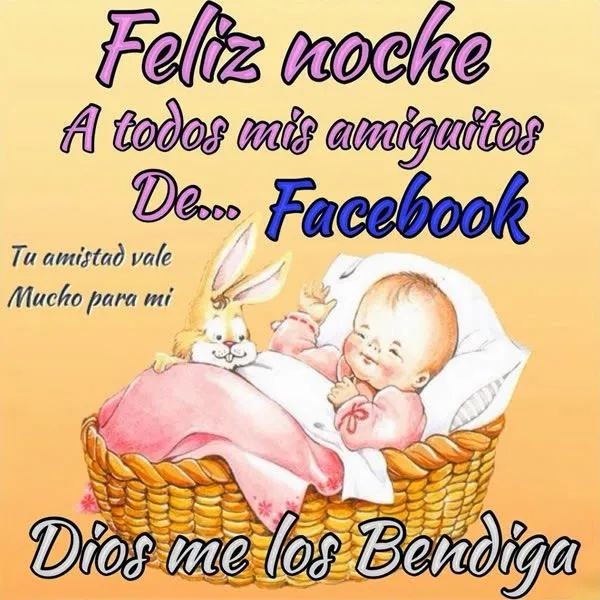 Feliz noche amigos del facebook | Imágenes y Postales de Amor