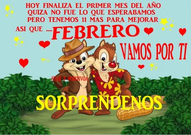 FELIZ Y POSITIVO(A)1: FEBRERO SORPRENDEMOS!