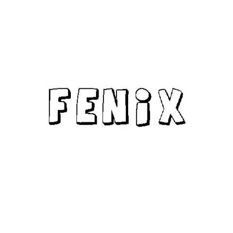 FÉNIX: Dibujos para colorear