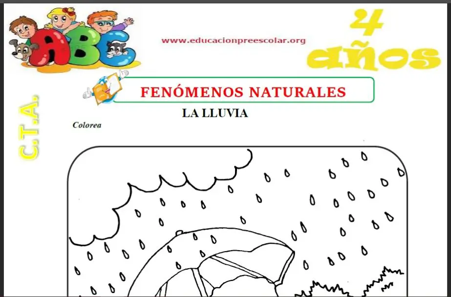 Fenómenos Naturales Para Niños de 4 Años — Educación Preescolar