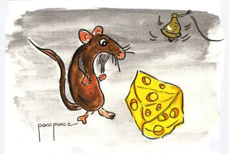 Dibujo de ratones comiendo queso - Imagui