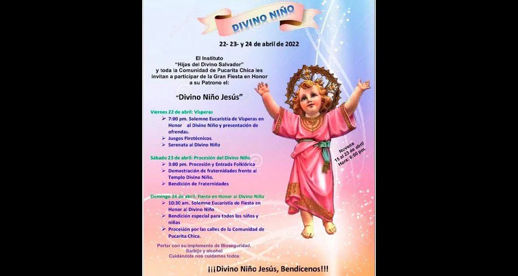 Festividad del Divino Niño Jesús – Arquidiócesis de Cochabamba