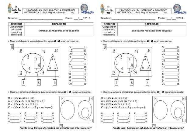 Ficha de trabajo conjuntos