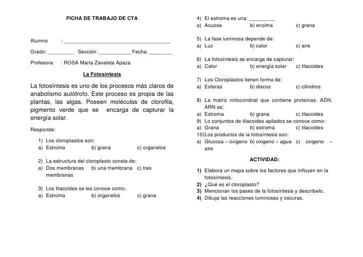 Ficha de trabajo de cta 1