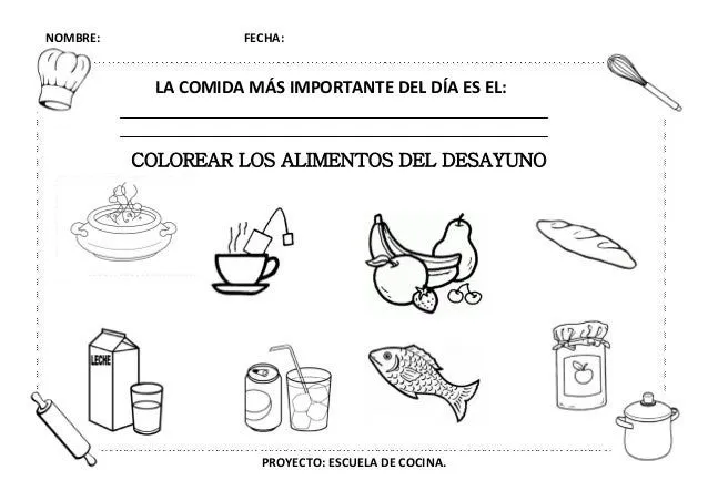 Fichas alimentos - Imagui