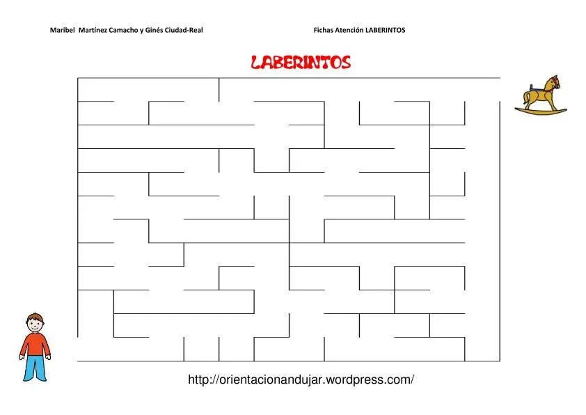 Fichas de atención; nuevos laberintos -Orientacion Andujar