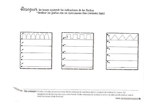 FICHAS CALIGRAFIA PREESCOLAR 5 AÑOS