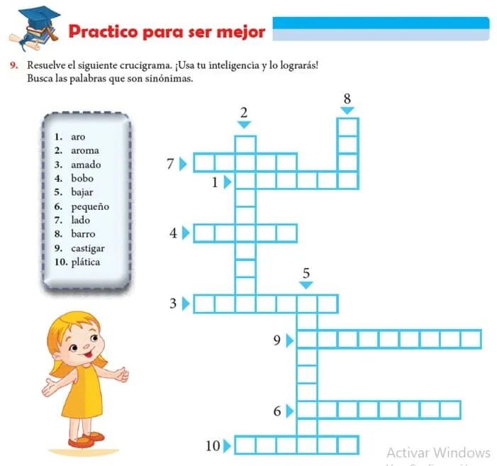 Fichas de Crucigramas para Segundo de Primaria — Articulos Educativos