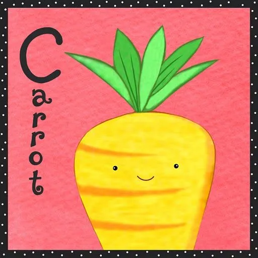 FICHAS CON DIBUJOS PARA APRENDER INGLÉS - CARROT (ZANAHORIA ...