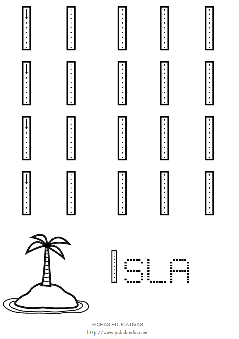 Fichas educativas de letras mayúsculas para imprimir (